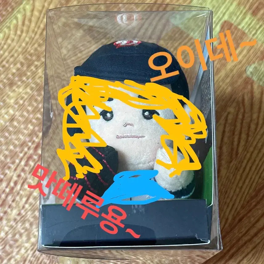[BUNJANG] Doosan Bears Jung Soo-bin Player Plush Keychain / 두산베어스 플레이어 정수빈 인형 키링