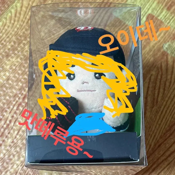 [BUNJANG] Doosan Bears Jung Soo-bin Player Plush Keychain / 두산베어스 플레이어 정수빈 인형 키링