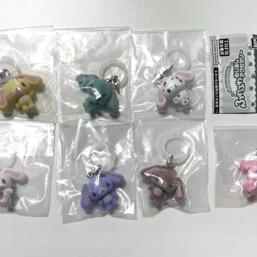 [BUNJANG] Sanrio Sugarbunnies Fuwa Fuwa Seal Set (7 Types) Sealed Bundle / 산리오 슈가바니즈 후와후와 메지루시 7종 사진 구성 미개봉 일괄 양도 민트우사 쿠로우사 부치우사 시로우사