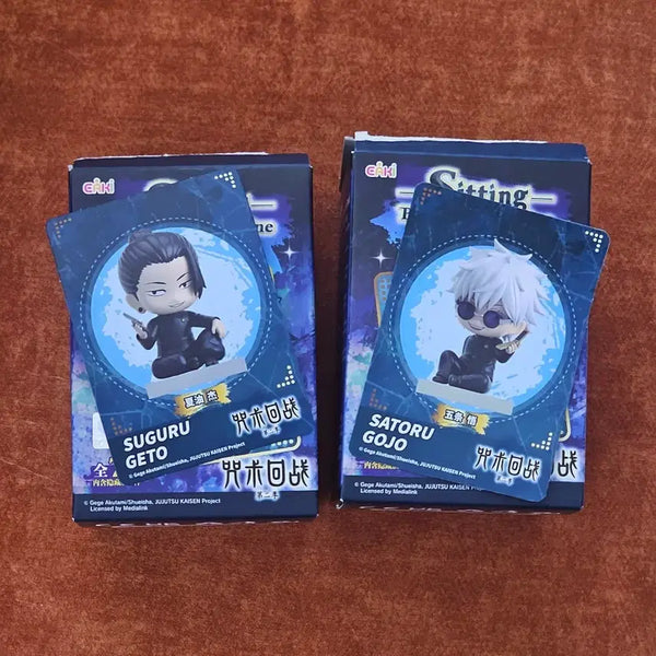 [BUNJANG] Gojo & Geto Seated Figure Bundle Set (Unsealed) / [미개봉 일괄] 고죠, 게토 시팅 피규어-앉은 피규어