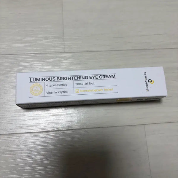 [BUNJANG] Deeper and Deeper Luminous Brightening Eye Cream 30ml / 디퍼앤디퍼 루미너스 브라이트닝 아이크림 30ml 새제품