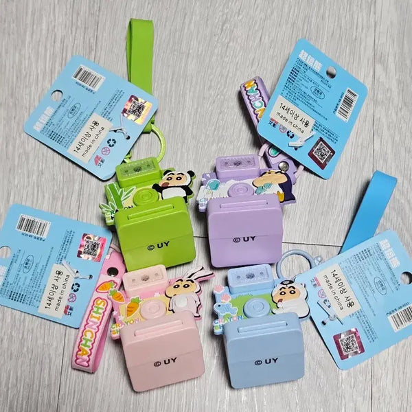 [BUNJANG] Crayon Shin-chan Authentic Mini Camera Keychain Full Set / 최종가격, 새상품, 일괄)짱구 정품 미니카메라 키링 풀셋