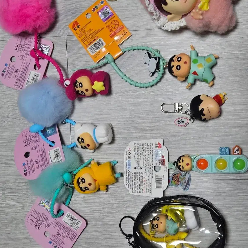 [BUNJANG] Crayon Shin-chan Authentic Keyring Plushie Set / 최종가격, 새상품, 일괄)짱구 정품 키링 인형 세트