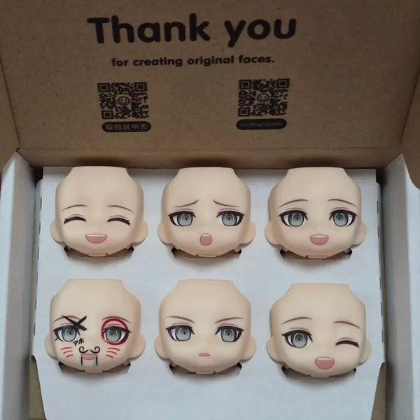 [BUNJANG] Absolute Despair Girl Minion Nendoroid Custom Face Set / 절대절망소녀 - 하수인 넨도로이드 커스텀페이스 전종류
