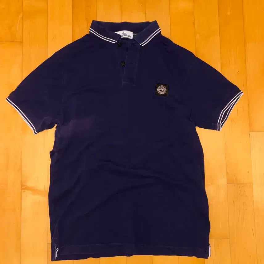 [BUNJANG] Stone Island Navy Polo Shirt / 스톤아일랜드 네이비 폴로티 카라티