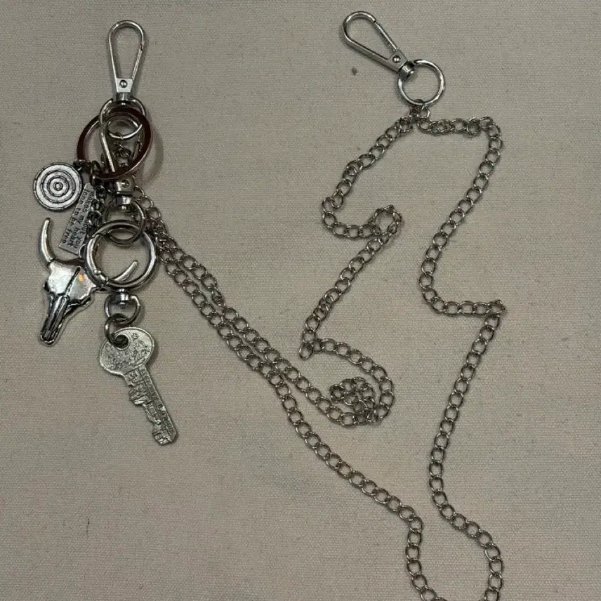 [BUNJANG] TOGOM Native Bull Skull Wallet Chain Keychain / TOGOM 네이티브 불스컬 월렛체인 키링