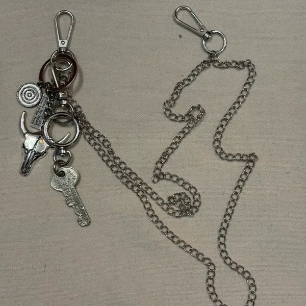 [BUNJANG] TOGOM Native Bull Skull Wallet Chain Keychain / TOGOM 네이티브 불스컬 월렛체인 키링