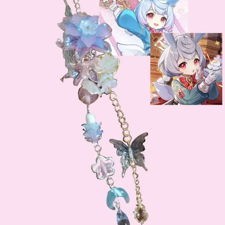 [BUNJANG] Handmade Beaded Keychain/Bookmark Commission (Omakase Fixed Slot) Type A / 비즈키링/책갈피 커미션 (오마카세 고정틀) A타입 (수수료 포함)