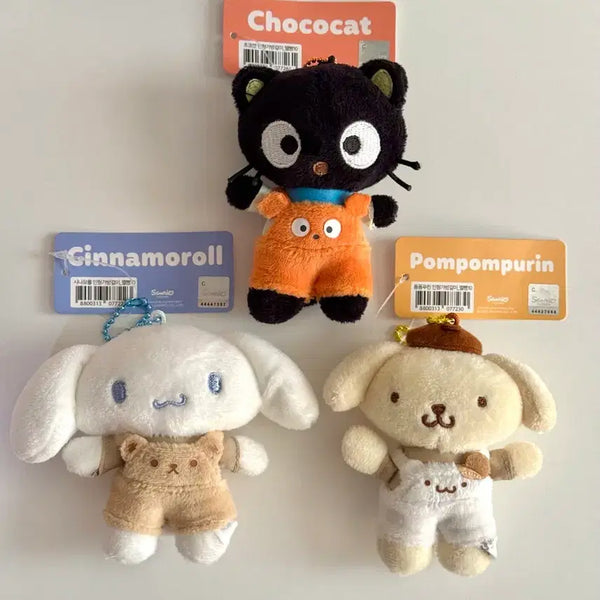 [BUNJANG] Sanrio Long Leg Plush Keychain 3-Piece Bundle Set / 산리오 롱다리 인형 키링 3종 일괄 세트