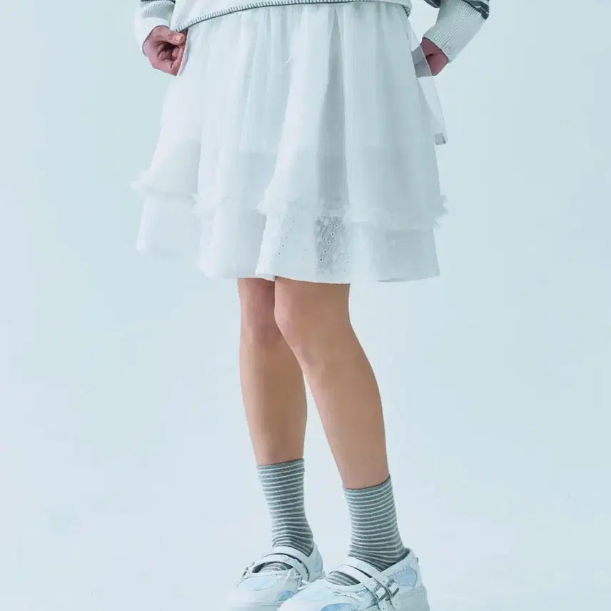 [BUNJANG] Duo Mio Eyelet Tutu Skirt / 뚜오미오 EYELET TUTU SKIRT