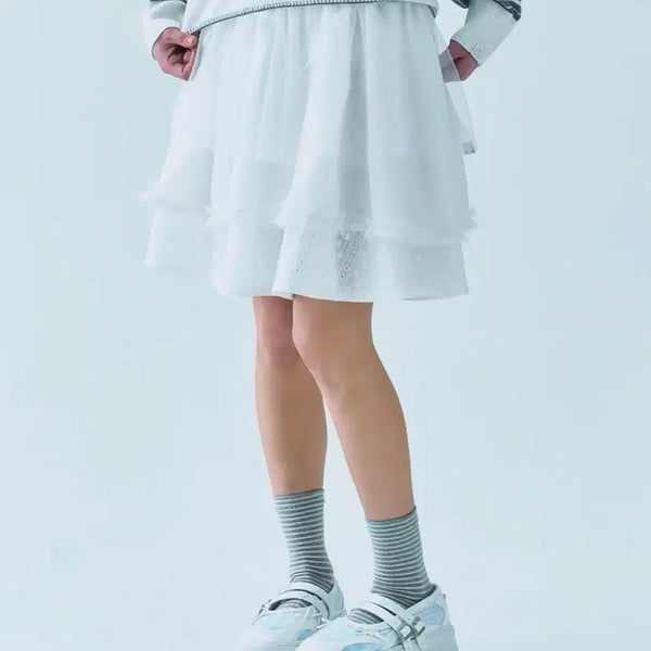 [BUNJANG] Duo Mio Eyelet Tutu Skirt / 뚜오미오 EYELET TUTU SKIRT