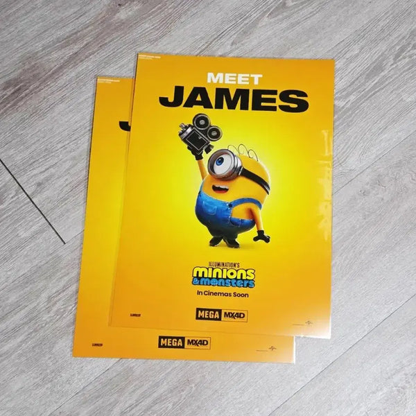 [BUNJANG] Minions & Monsters MX4D A3 Poster / 미니언즈 & 몬스터즈 MX4D 포스터 A3