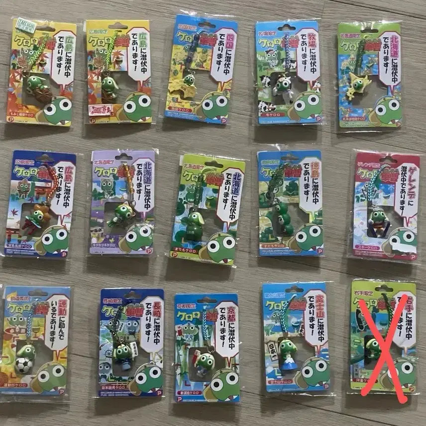 [BUNJANG] Keroro Generations Classic Strap Bundle / 케로로 고전 스트랩 일괄 판매