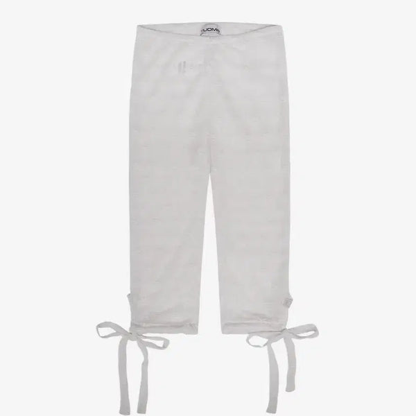 [BUNJANG] Duomio Strappy Flower Leggings White / 뚜오미오 STRAPPY FLOWER LEGGINGS [WHITE]