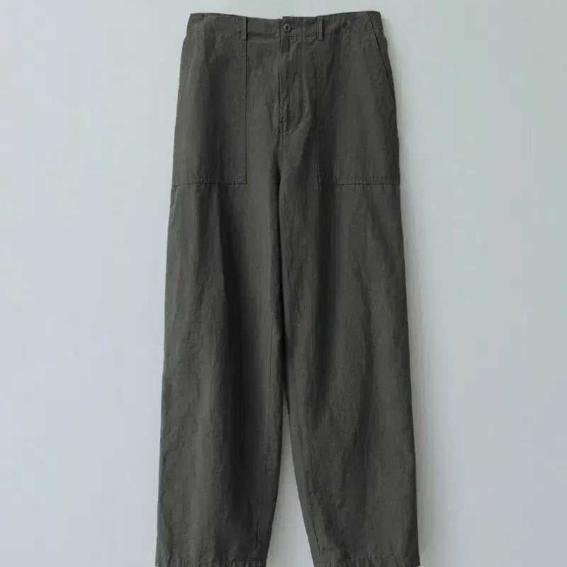 [BUNJANG] Stillness Pineapple Fiber Baker Pants (Olive) / 스틸네스 Pineapple Fiber Baker Pants (Olive) 3