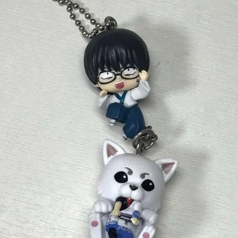 [BUNJANG] Gintama Shinpachi Sadaharu Keyring Bundle Set / 은혼 사다하루 신파치 키링 일괄
