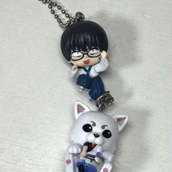 [BUNJANG] Gintama Shinpachi Sadaharu Keyring Bundle Set / 은혼 사다하루 신파치 키링 일괄