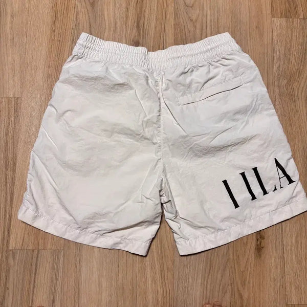 [BUNJANG] Fila Women's Ivory Logo Back Pocket Shorts / 휠라 반바지