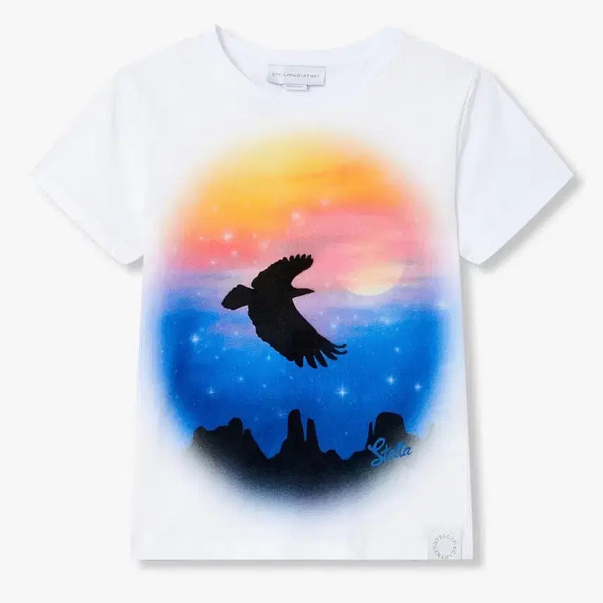[BUNJANG] Stella McCartney Graphic Print Short Sleeve T-Shirt White / 스텔라 맥카트니 티셔츠