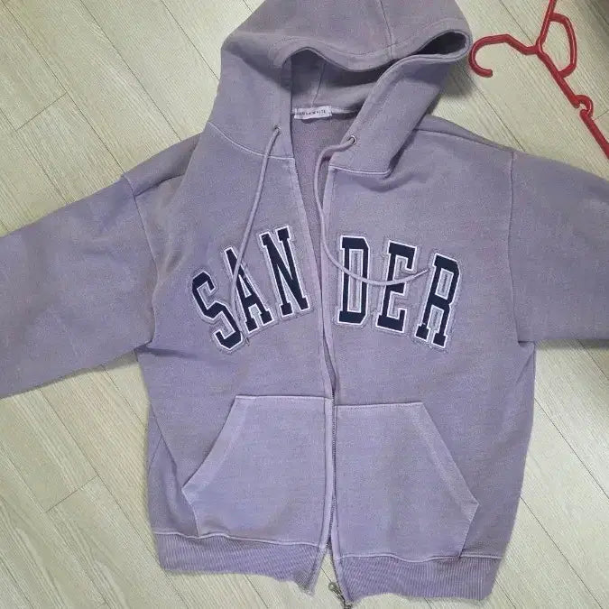 [BUNJANG] Washed Hoodie Zip-Up (Lilac) / 연보라 워싱 후드집업(10만원넘는 새상품)