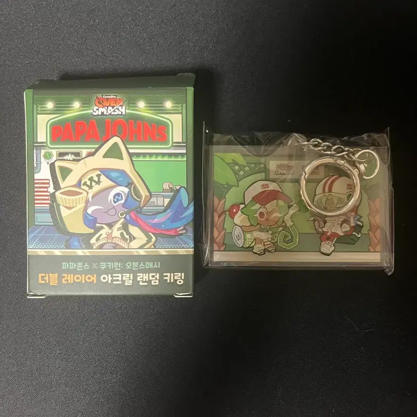 [BUNJANG] Cookie Run Papa John's Fruit Bomber Acrylic Keyring / 쿠키런 파파존스 후르츠봄버 아크릴키링