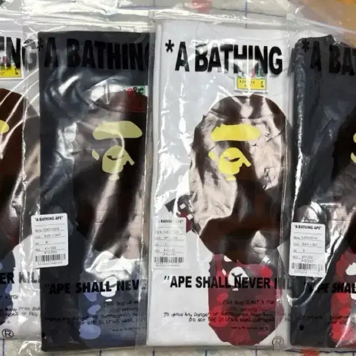 [BUNJANG] A Bathing Ape Camo Short Sleeve T-Shirt / 특가 베이프 블루 레드 카모 반팔티