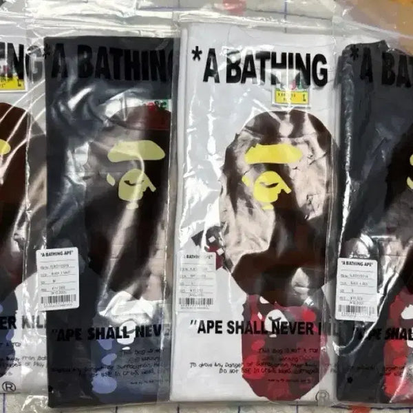 [BUNJANG] A Bathing Ape Camo Short Sleeve T-Shirt / 특가 베이프 블루 레드 카모 반팔티