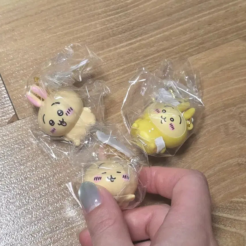 [BUNJANG] Monchou Usagi Keyring 3-Piece Set / 먼작귀 우사기 키링 3종 세트