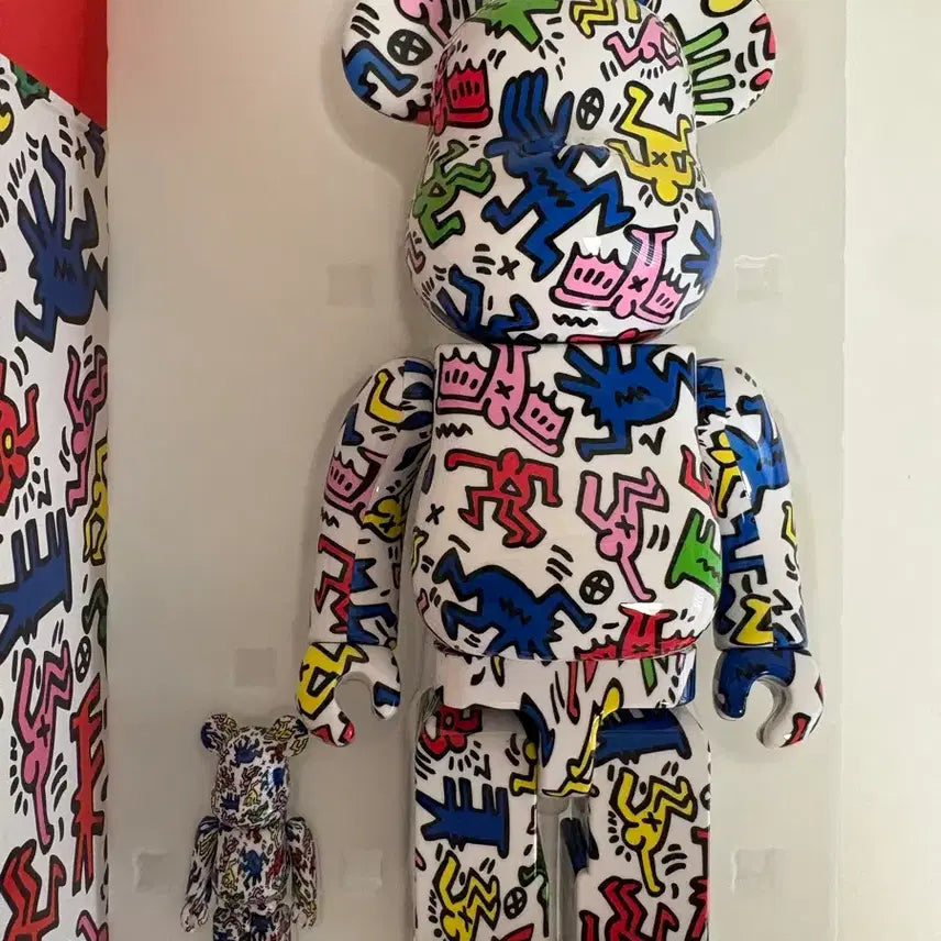 [BUNJANG] Bearbrick Keith Haring 100% & 400% Set Multi / 베어브릭 키스 해링 100% & 400% 세트 멀티