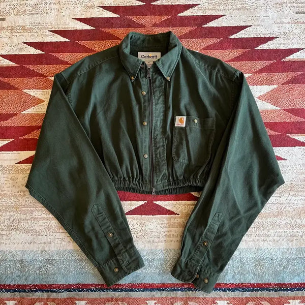 [BUNJANG] Carhartt WIP Remake Cropped Workshirt XL / 칼하트 WIP 리메이크 크롭 워크셔츠 XL