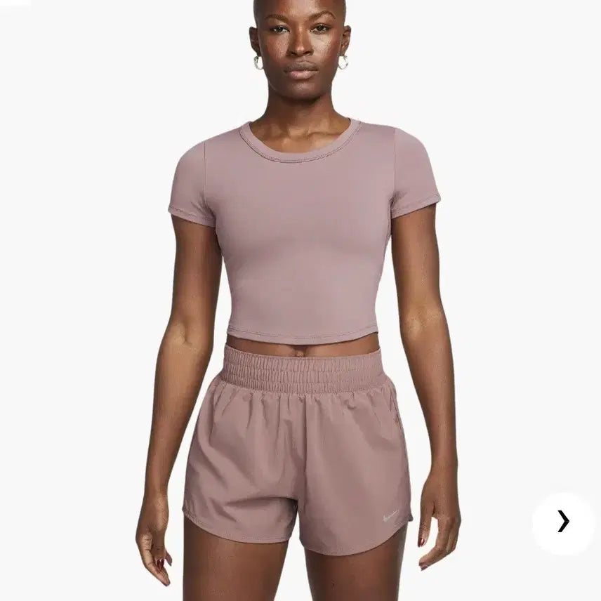 [BUNJANG] Nike One-Fitted Short-Sleeve Cropped Top (L) / 나이키 원 피티드 반팔 크롭탑 L