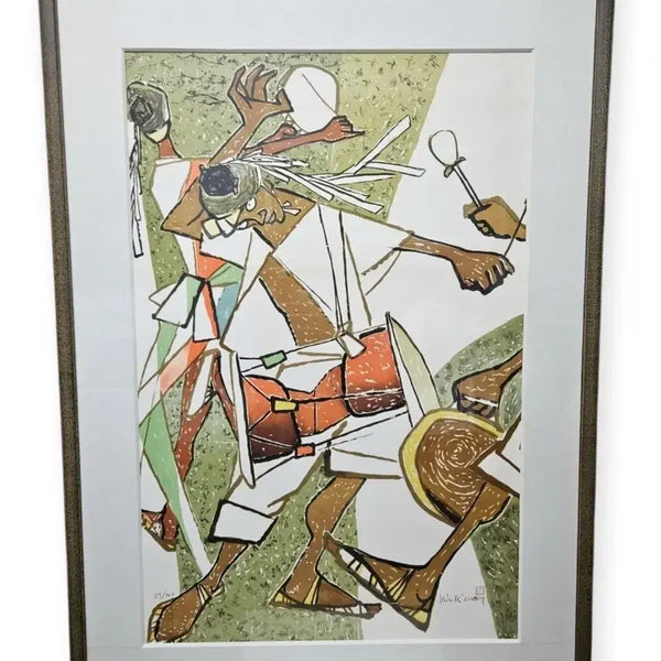 [BUNJANG] Unbo Kim Ki-Chang "Nongak" Lithograph Edition 57/100 / 운보 김기창 농악 석판화 에디션57/100