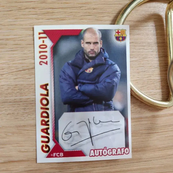 [BUNJANG] 2010-11 Panini Barcelona Pep Guardiola Printing Signed Sticker Soccer Card / 2010-11파니니 바르셀로나 펩 과르디올라 프린팅인쇄싸인 스티커 축구카드