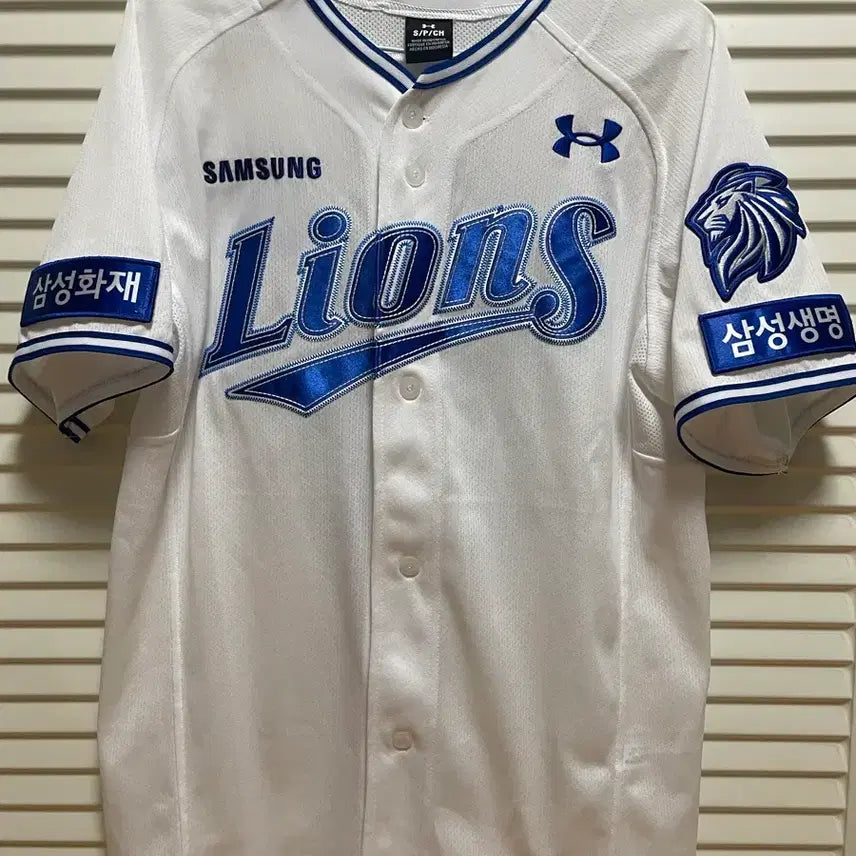 [BUNJANG] Samsung Lions Under Armour Authentic Uniform Kim Young-woong #30 (Size S) / 삼성 라이온즈 언더아머 어센틱 유니폼 30번 김영웅