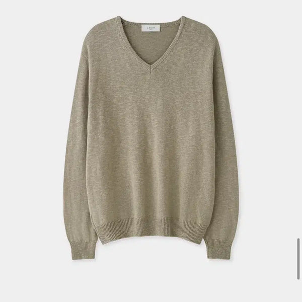 [BUNJANG] J.RIUM Breeze Summer Slub V-Neck Knit / 제이리움 브리즈 썸머 슬럽 브이넥 니트 새상품