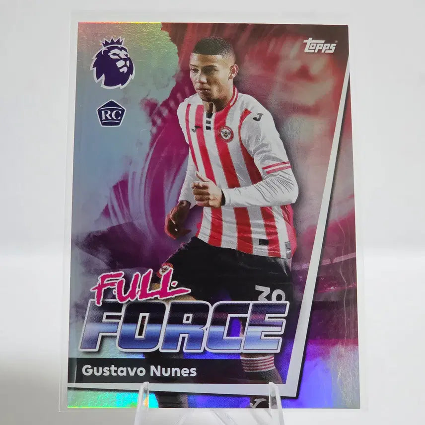 [BUNJANG] Topps Premier League Gustavo Nunes Full Force RC Rookie Card (Brentford) / 탑스 프리미어리그 구스타보 누네스 풀포스 RC 루키카드 (브렌트포드)