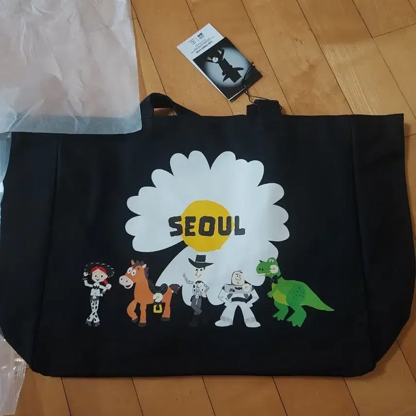[BUNJANG] Toy Story Seoul Eco Bag Black / 토이 스토리 피마원서울 에코백 블랙