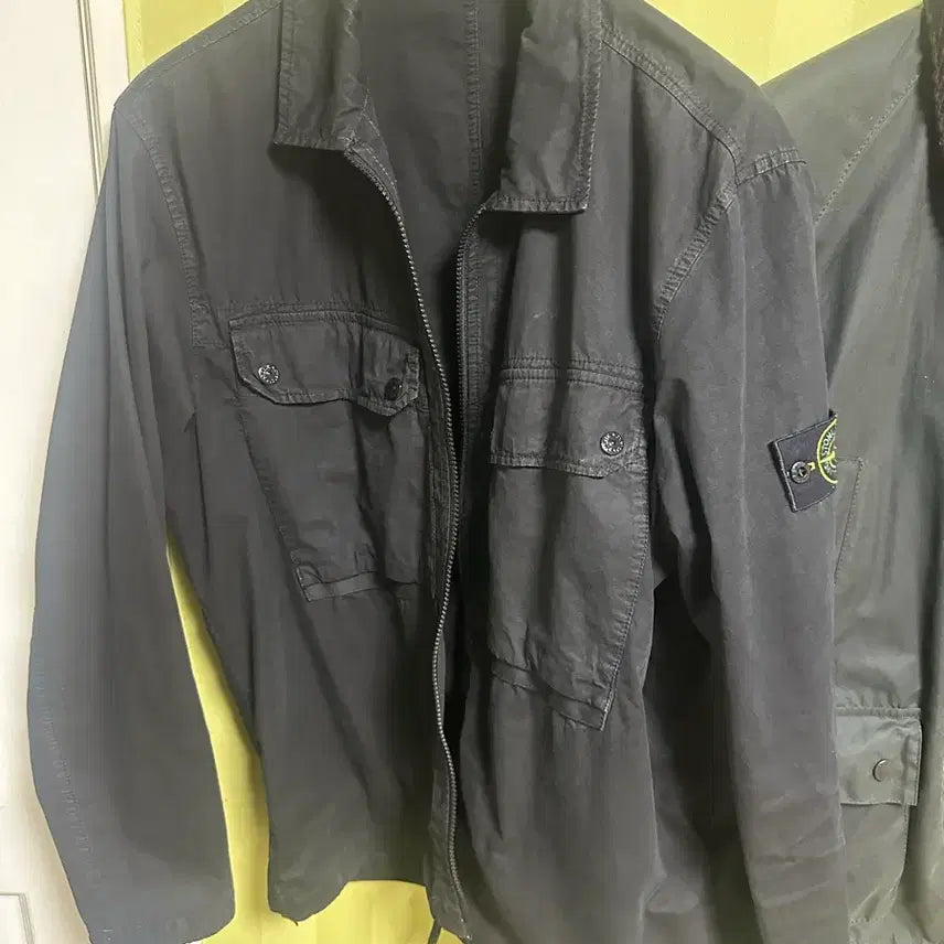 [BUNJANG] Stone Island 102WN Brushed Organic Cotton Overshirt Black XL / 스톤 아일랜드 102WN 브러쉬드 오가닉 코튼 오버셔츠 블랙 XL