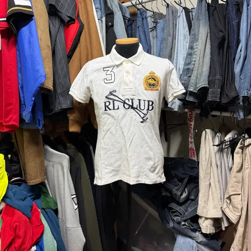 [BUNJANG] Polo Ralph Lauren RL CLUB Embroidered Short Sleeve Polo Shirt L / [L] 폴로 랄프로렌 스포츠 RL CLUB 치프키프 반팔 폴로셔츠