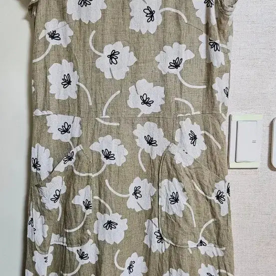 [BUNJANG] Belle Bonne Linen Flower Pattern Dress Size 66 / 벨르봉 린넨 플라워 패턴 원피스 66