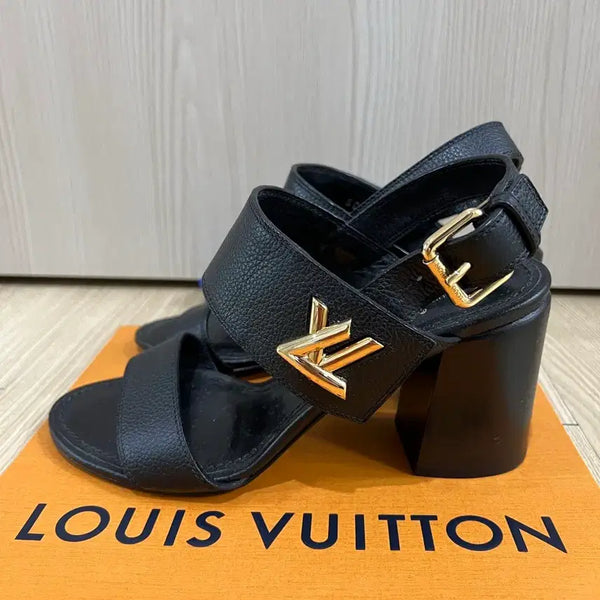 [BUNJANG] Louis Vuitton Horizon Sandals Black / 루이비통 호라이즌 샌들 블랙 8.5cm 신발