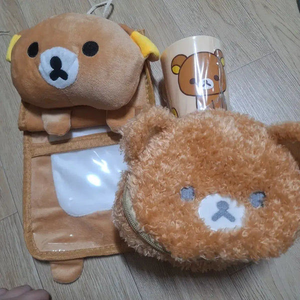 [BUNJANG] Rilakkuma Plush Toys Bundle Set with Cup / 리락쿠마3개 일괄