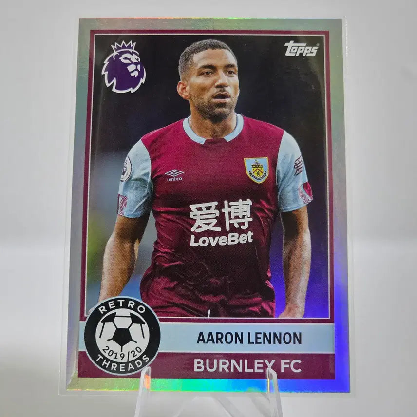 [BUNJANG] Tops Premier League Aaron Lennon Retro Threads (Burnley) Trading Card / 탑스 프리미어리그 아론 레논 레트로 스레드 (번리)