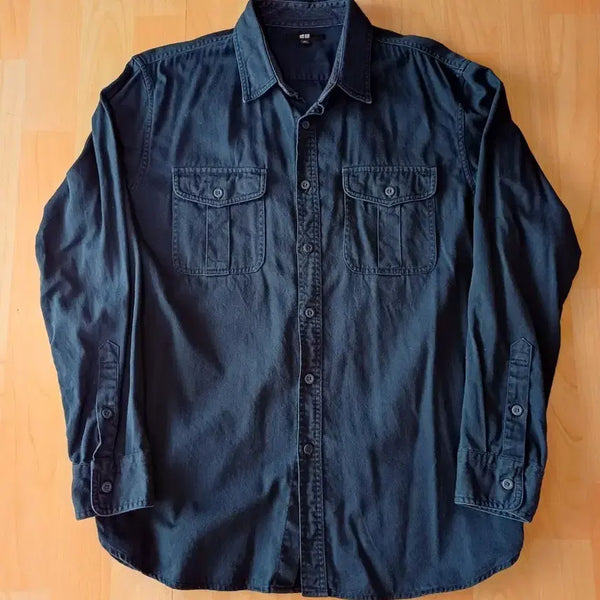 [BUNJANG] Uniqlo Navy Work Shirt / 유니클로 네이비 워크셔츠 rrl