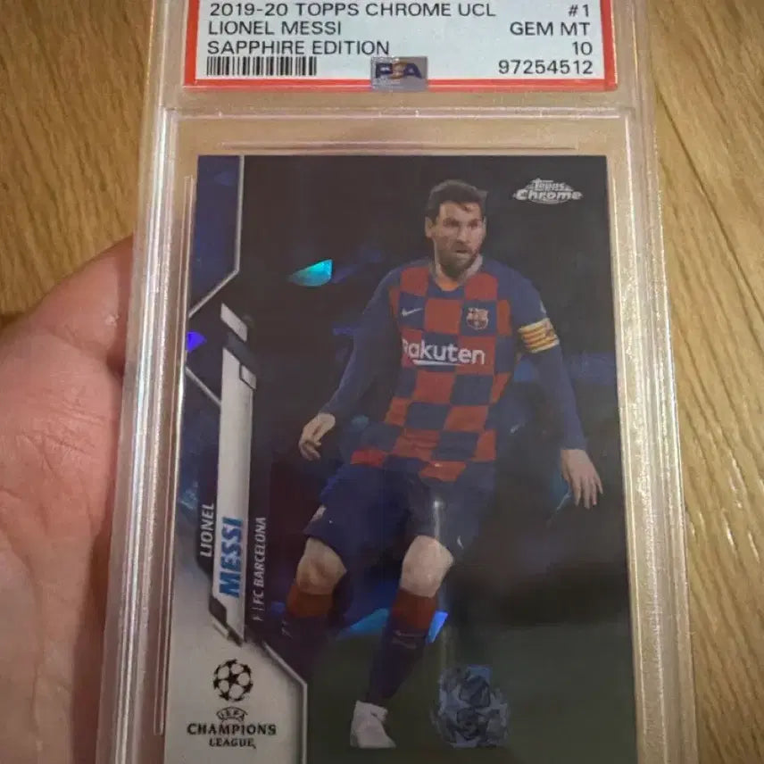 [BUNJANG] 2019-20 Tottenham Chrome UCL Lionel Messi Sapphire Edition Card / 2019-20 토트넘 크롬 UCL 리오넬메시 사파이어 에디션카드