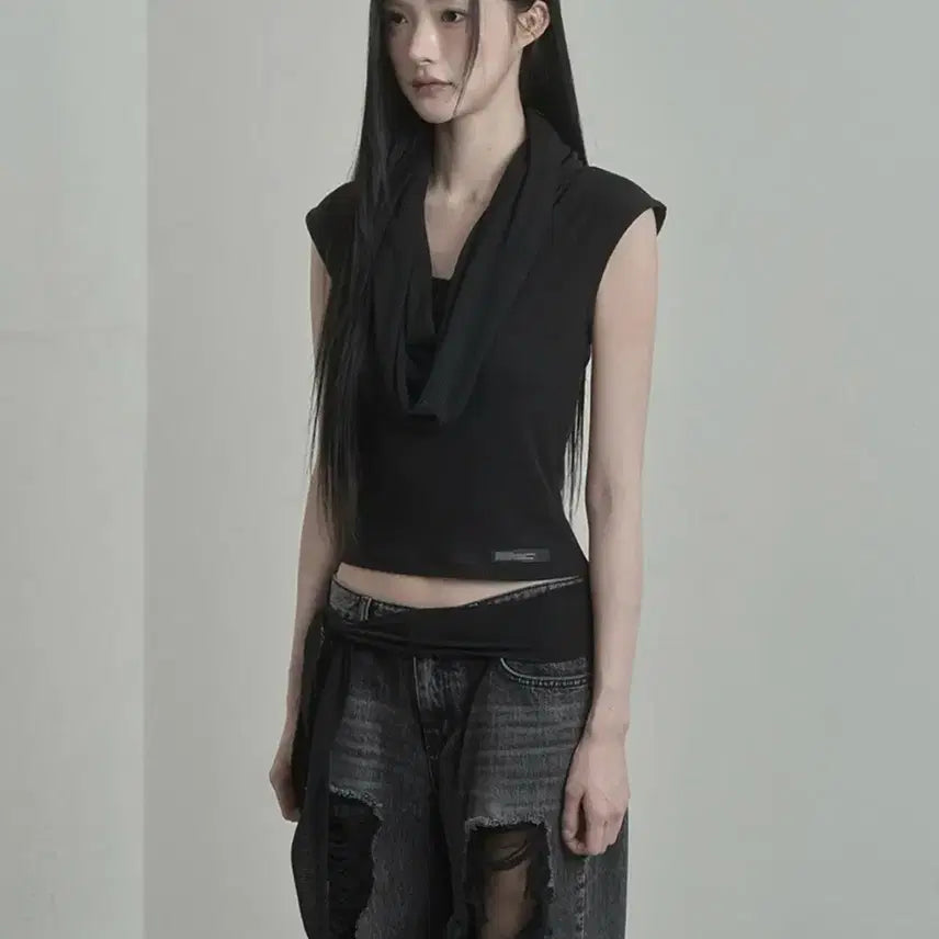 [BUNJANG] Inegi Cowl Neck Top / 이네기 카울넥 탑