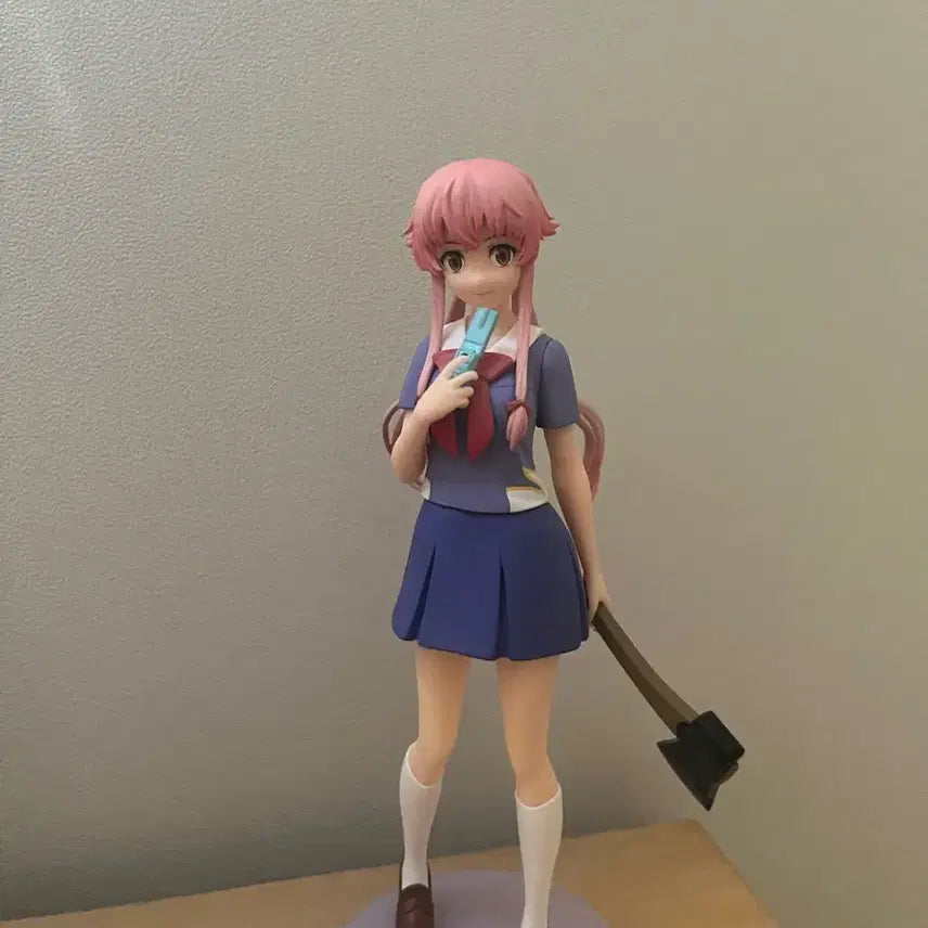 [BUNJANG] Mirai Nikki Gasai Yuno Pop-up Figure / 급처) 미래일기 가사이 유노 팝업 피규어