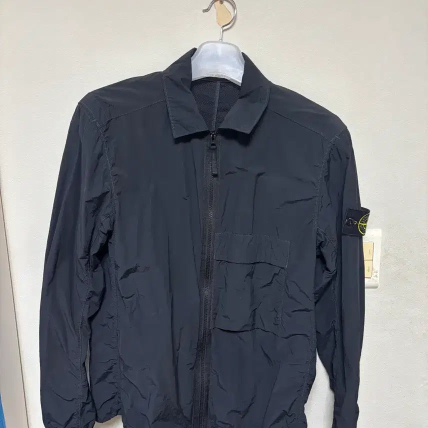 [BUNJANG] Stone Island Naslan Overshirt Black M / 스톤아일랜드 나슬란 오버셔츠 블랙 M