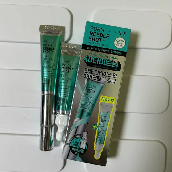 [BUNJANG] VT PDRN Riddle Shot Eye Lifter 15ml + Refill 15ml / VT 피디알엔 리들샷 아이리프터15ml+리필15ml