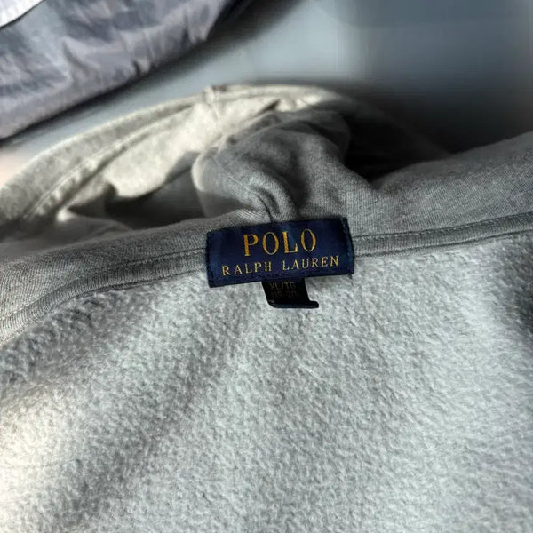 [BUNJANG] Polo Ralph Lauren Grey Hoodie Zip-Up M / 폴로 랄프로렌 그레이 후드집업 M